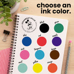 Steamboat Willie Round Address Stamp