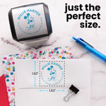 Steamboat Willie Round Address Stamp