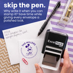 Steamboat Willie Round Address Stamp