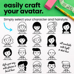 Custom Great Job Avatar Teacher Stamp