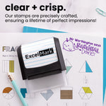 Puns of Praise Narwhal Teacher Stamp