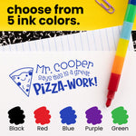 Puns of Praise Pizza Teacher Stamp