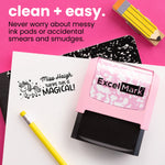 Puns of Praise Unicorn Teacher Stamp