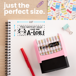 Puns of Praise Axolotl Teacher Stamp