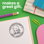 Book Buddies Turtle Book Stamp