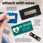Veterinary Name Badge