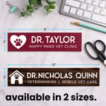 Engraved Nameplate Veterinary