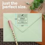 Vintage Cottage Square Address Stamp