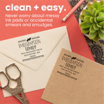 Vintage Cottage Square Address Stamp