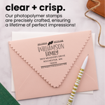 Vintage Cottage Square Address Stamp