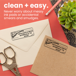 Antique Print Address Stamp