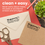 Hand Lettering Address Stamp