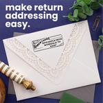 Antique Print Address Stamp