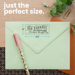 Antique Foliage Rectangle Address Stamp