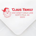 Vintage Santa Address Stamp