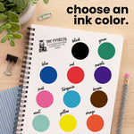 Book Owl Rectangle Address Stamp