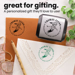 Peter Pan Round Address Stamp