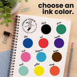 Peter Pan Round Address Stamp