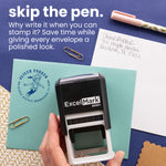 Peter Pan Round Address Stamp