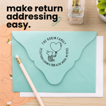 Piglet Heart Balloon Address Stamp