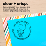 Piglet Heart Balloon Address Stamp