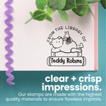 Pooh and Piglet Read Together Book Stamp