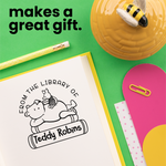 Pooh and Piglet Read Together Book Stamp