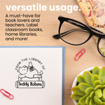 Pooh and Piglet Read Together Book Stamp