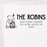 Winnie the Pooh Butterfly Honey Address Stamp
