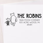 Winnie the Pooh and Piglet Address Stamp