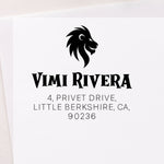 Wizard Houses Square Address Stamp