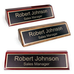 Wood Block Nameplate