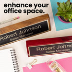 Wood Block Nameplate