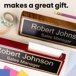 Wood Block Nameplate