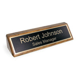 Walnut Block Nameplate