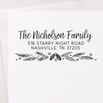 Woodland Garland Address Stamp