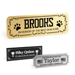 Custom Engraved Brass Plate (1" x 3")