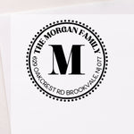 Eloquent Round Address Stamp