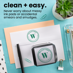 Eloquent Round Address Stamp