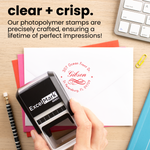 Flourish Name Address Stamp