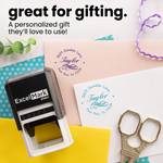 Flourish Name Address Stamp
