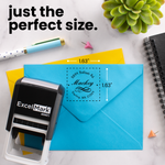Flourish Name Address Stamp