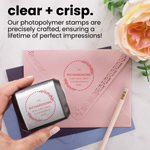 Foliage Dot Border Address Stamp