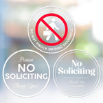 No Soliciting Cling Decal (3 Pack)