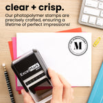 Eloquent Round Address Stamp