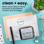 Simple Script Circle Address Stamp