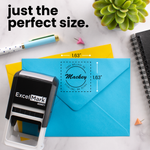 Simple Script Circle Address Stamp