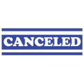 Bold Double Line CANCELED Stamp