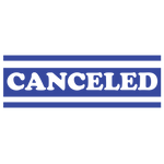 Bold Double Line Canceled Stamp