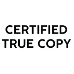 Certified True Copy Stamp